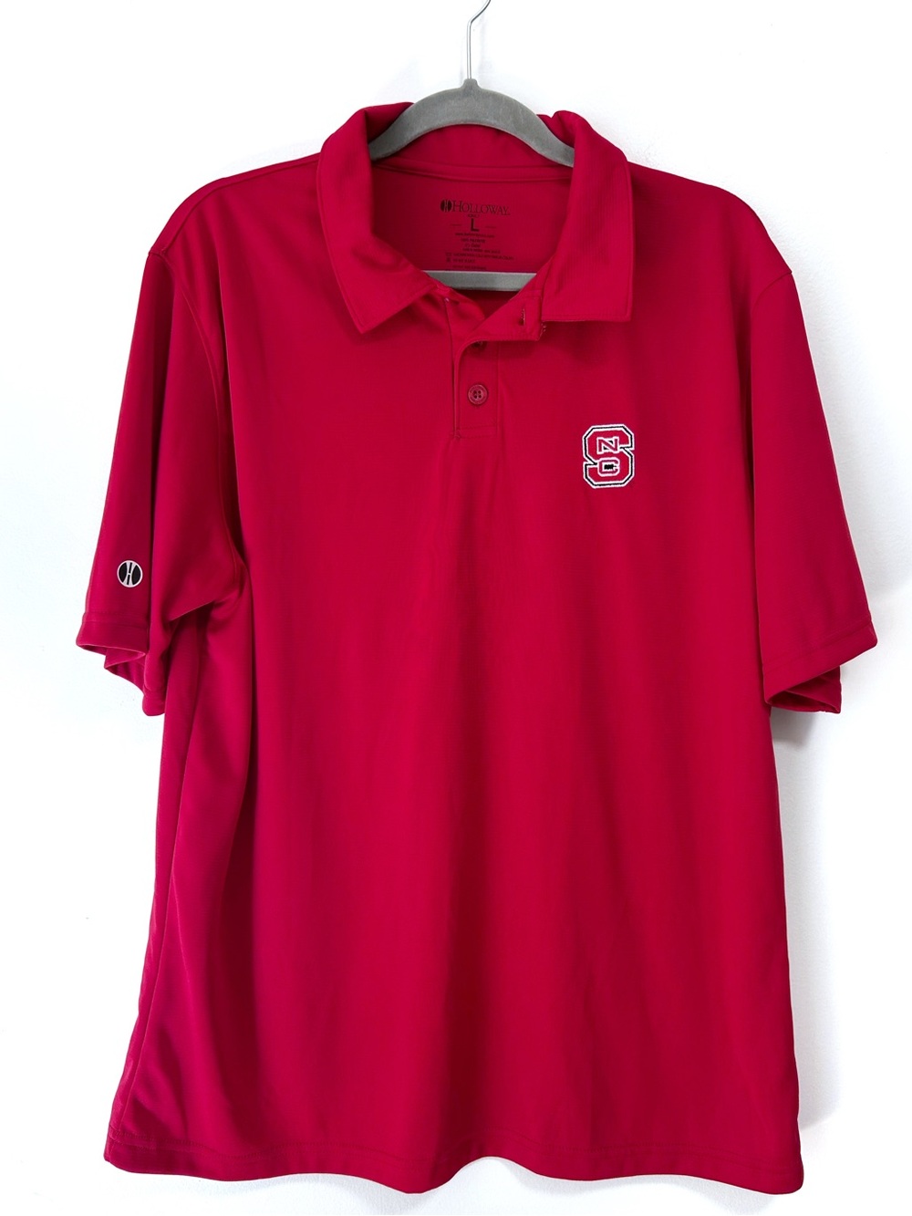 North Carolina State University Polo Shirt Men’s Large Red NC State